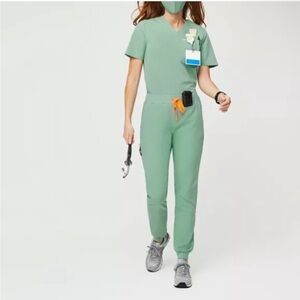 Figs Jade Green Scrubs Set Size Small LIMITED EDITION